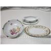 Image 1 : 3pcs porcelain bowl, tray, and gravy boat