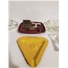 Image 1 : Sask. Glass and metal ashtrays