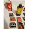 Image 4 : Vintage Ronsonol(29¢), Fisher (35¢) tins plus matchbooks
