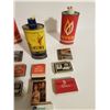 Image 5 : Vintage Ronsonol(29¢), Fisher (35¢) tins plus matchbooks