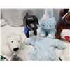 Image 4 : Bag of assorted stuffed animals - Christmas singing moose, gnomes, bears, etc.