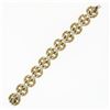 Image 6 : HEAVY 18k Yellow & White Gold 7" 18.6mm Wide 3D Infinity Knot Chain Bracelet