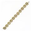 Image 8 : HEAVY 18k Yellow & White Gold 7" 18.6mm Wide 3D Infinity Knot Chain Bracelet