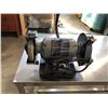 Image 2 : STAINLESS STEEL WORK TABLE 46" X 24" X 32", 6" BENCH GRINDER AND WORKBENCH VISE