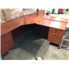 Image 2 : CHERRY CORNER COMPUTER DESK 6' X 6' FEET