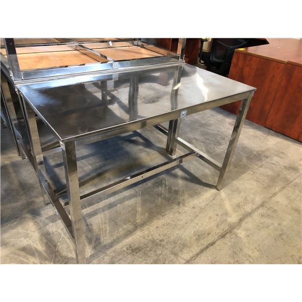 STAINLESS STEEL WORK TABLE 46" X 24" X 32"