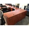 Image 2 : CHERRY CORNER COMPUTER DESK 6' X 6'