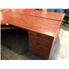 Image 2 : CHERRY CORNER COMPUTER DESK 6' X 6'