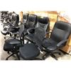 Image 2 : 7 BLACK OFFICE CHAIRS WITH COSMETIC ISSUES