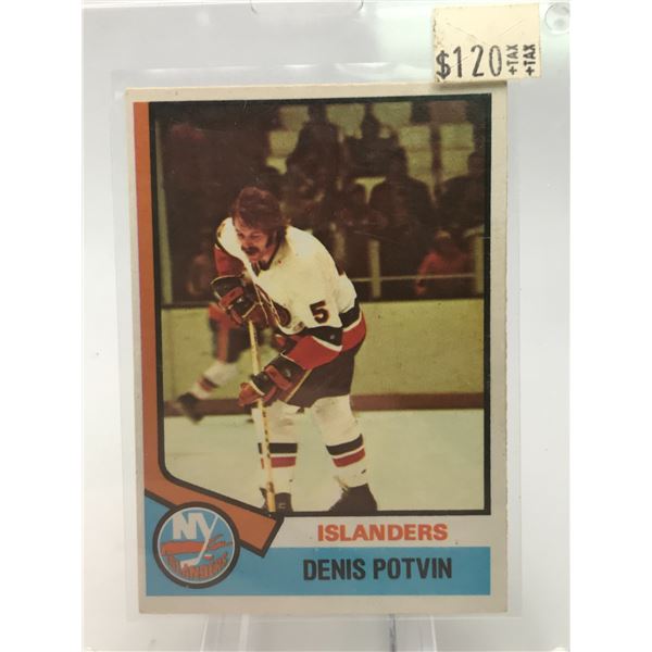 1974-75 O PEE CHEE DENIS POTVIN ROOKIE CARD