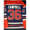 Image 1 : JACK CAMPBELL SIGNED EDMONTON OILERS PRO JERSEY (JSA COA)