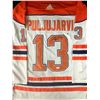 Image 1 : JESSE PULJUJARVI SIGNED EDMONTON OILERS JERSEY (JSA COA)