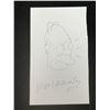 Image 1 : MATT GROENING SIGNED HOMER SIMPSON SKETCH (PREMIER COA)