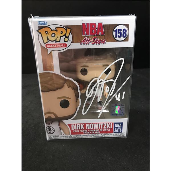 DIRK NOWITZKI SIGNED NBA ALL STAR FUNKO POP )PRO CERT COA)