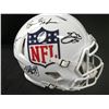 Image 1 : NFL ALL TIME GREATS RUNNING BACKS ON FIELD HELMET SIGNED SMITH,SANDERS,PETTERSON,GORE (FANATICS COA)