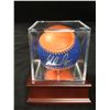 Image 1 : NOLAN RYAN SIGNED NY METS BASEBALL IN DISPLAY CASE (JSA COA)