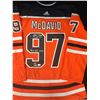 Image 1 : CONNOR MCDAVID SIGNED AND INSCRIBED OILERS ADIDAS PRO JERSEY 6/97 UPPER DECK COA