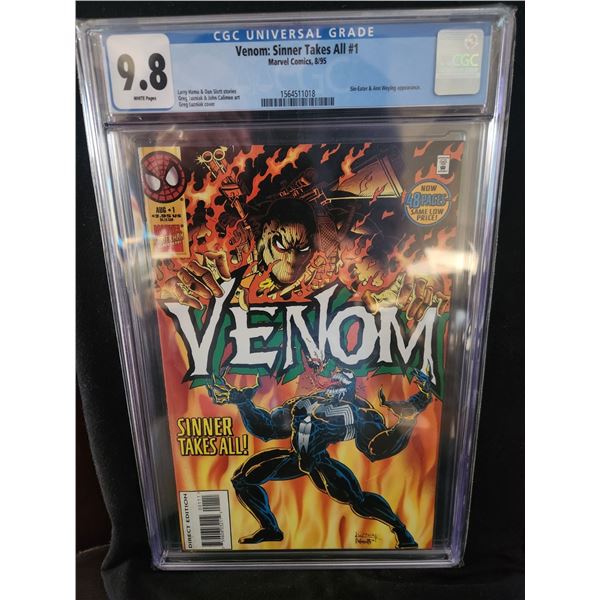 MARVEL COMICS VENOM SINNER TAKES ALL NO.1 (CGC 9.8)