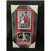 Image 1 : MICHAEL JORDAN SIGNED AND CUSTOM FRAMED YOU MING ROOKIE YEAR DISPLAY (UPPER DECK COA)