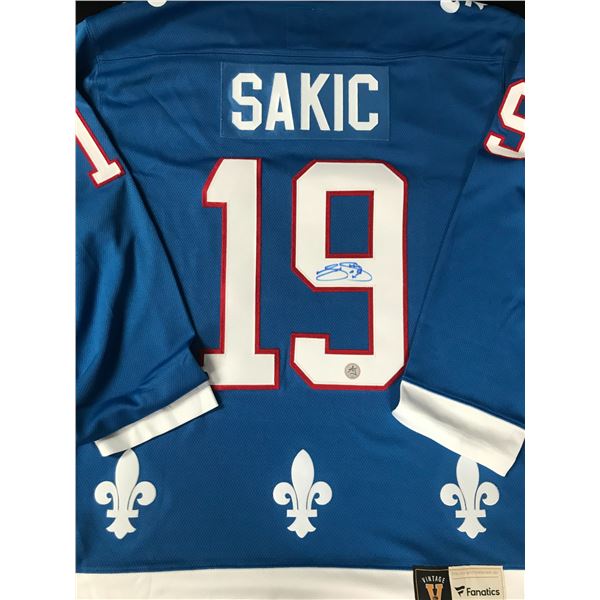 JOE SAKIC SIGNED QUEBEC NORDIQUES FANATICS JERSEY (AJ COA)