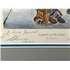 Image 2 : LTD. EDITION CUSTOM FRAMED LEGENDS OF THE CREASE SIGNED BOWER,HULL,WORSLEY, CHEEVERS)