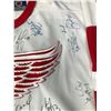 Image 5 : DETROIT RED WINGS STANLEY CUP CHAMPIONS TEAM SIGNED JERSEY (JSA LOA) HULL, CHELIOS,OSGOOD..