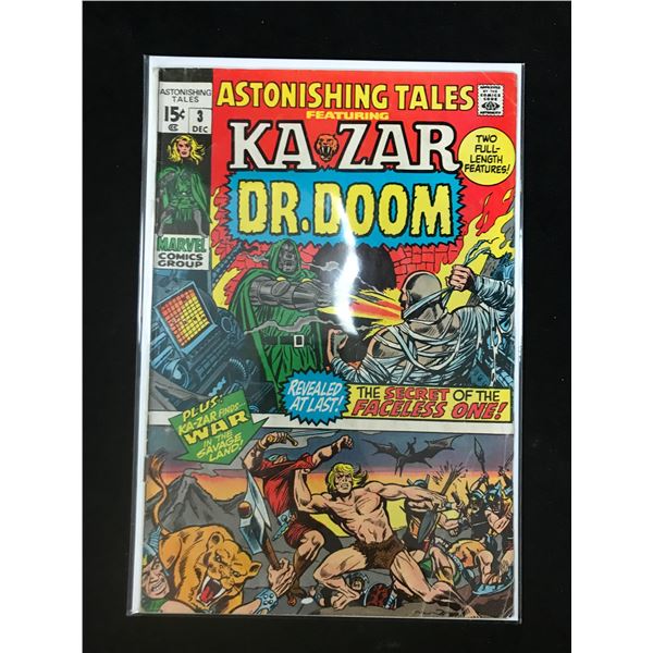 MARVEL COMICS ASTONISHING TALES NO.3 (KAZAR AND DR. DOOM)