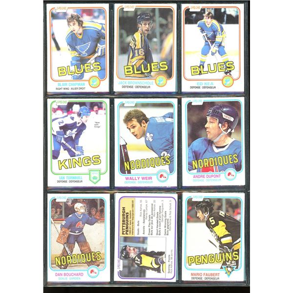 1981-82 OPC O-Pee-Chee Lot Of 18 Vintage Cards Ian Turnbull, Andre Dupont & More