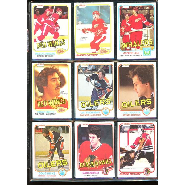 1981-82 OPC O-Pee-Chee Lot Of 18 Vintage Cards Lee Fogolin, Reed Larson & More