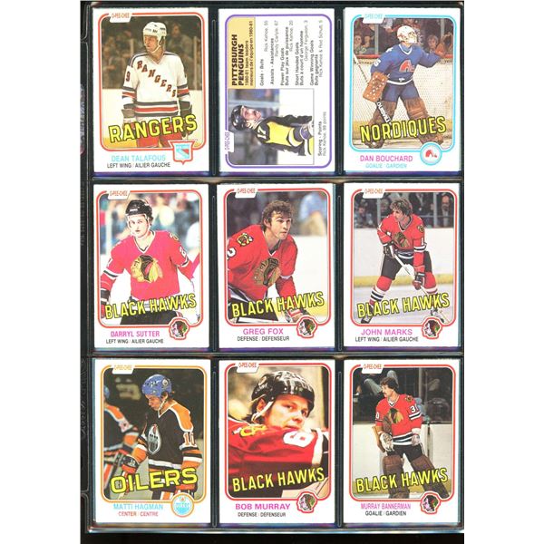 1981-82 OPC O-Pee-Chee Lot Of 18 Vintage Cards Matti Hagman, Darryl Sutter & More