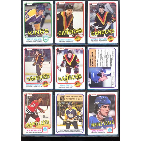 1981-82 OPC O-Pee-Chee Lot Of 18 Vintage Cards Steve Jensen, Colin Campbell & More
