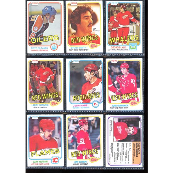 1981-82 OPC O-Pee-Chee Lot Of 18 Vintage Cards Risto Siltanen, Brad Smith & More