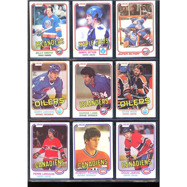 1981-82 OPC O-Pee-Chee Lot Of 18 Vintage Cards Billy Smith, Darryl Sittler & More