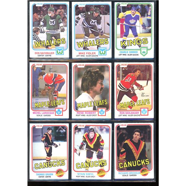 1981-82 OPC O-Pee-Chee Lot Of 18 Vintage Cards Charlie Simmer, Stan Smyl & More