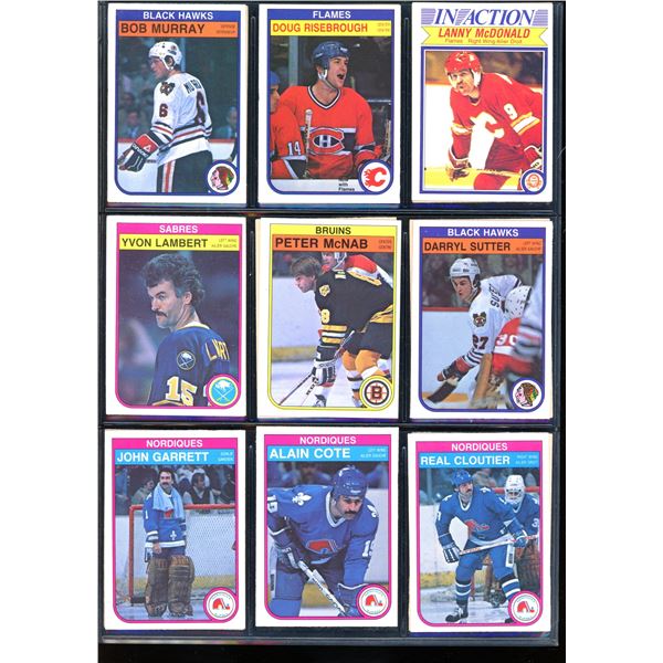 1982-83 OPC O-Pee-Chee Lot Of 18 Vintage Cards Yvon Lambert, Lanny McDonald & More