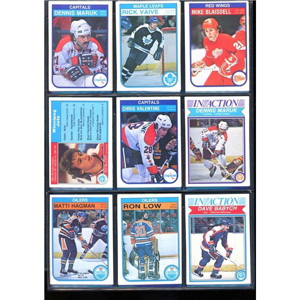 1982-83 OPC O-Pee-Chee Lot Of 18 Vintage Cards Dennis Maruk, Rick Vaive & More