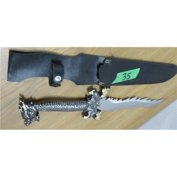 COLLECTIBLE:  STAINLESS STEEL HUNTING KNIFE