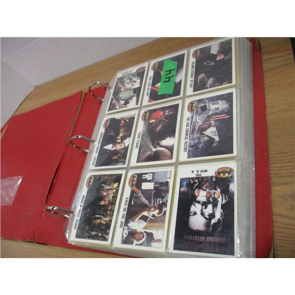 COLLECTIBLE:  BINDER C/E VARIOUS TRADING CARDS