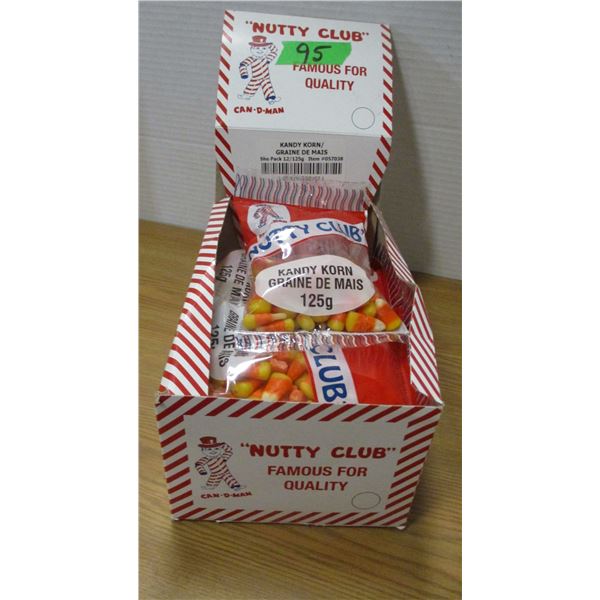 SHELF PULLS (AS IS):  KANDY KORN (12 X 1.25G BAGS) - BOX
