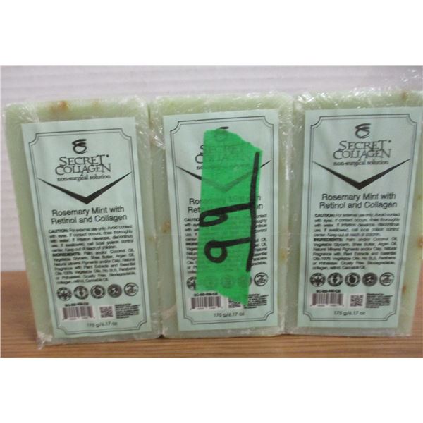 NEW:  ROSEMARY MINT SOAP - 3 BARS