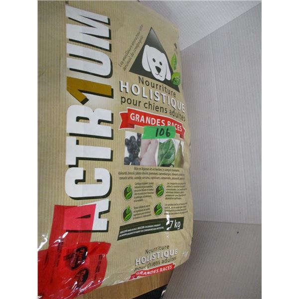 SHELF PULLS (AS IS):  APPROX. 15 LB BAG OF ACTRIUM DOG FOOD