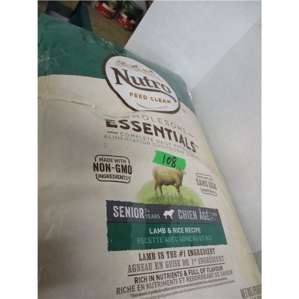 SHELF PULLS (AS IS):  APPROX. 30 LB BAG NUTRO DOG FOOD
