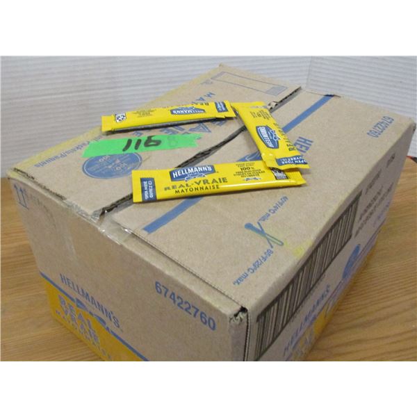 FREIGHT DAMAGE (AS IS):  CASE C/W INDIVIDUAL SERVING MAYO