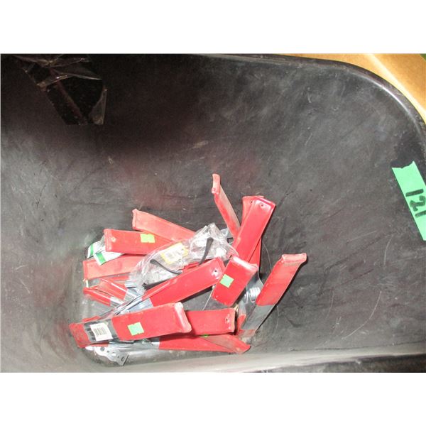 FREIGHT DAMAGE (AS IS):  GARBAGE CAN C/W CLAMPS