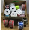 Image 1 : FREIGHT DAMAGE (AS IS):  BOX C/W ASSORTED RIBBON
