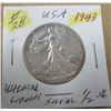 Image 1 : 1943 USA WALKING LIBERTY SILVER HALF DOLLAR