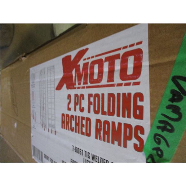 FREIGHT DAMAGE (AS IS):  X-MOTO FOLDING RAMPS (DAMAGED)