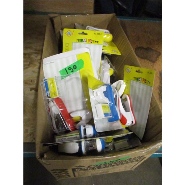 FREIGHT DAMAGE (AS IS):  BOX C/W APPROX. 40 STAPLE KITS