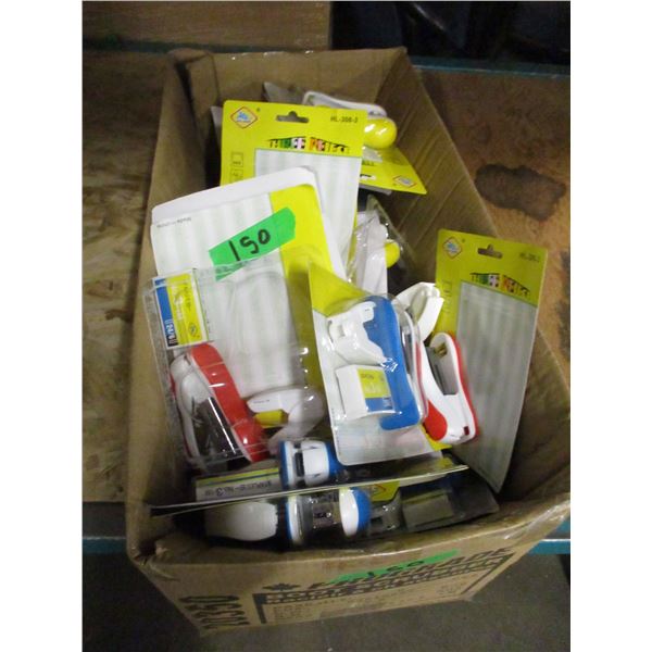 FREIGHT DAMAGE (AS IS):  BOX C/W APPROX. 40 STAPLE KITS