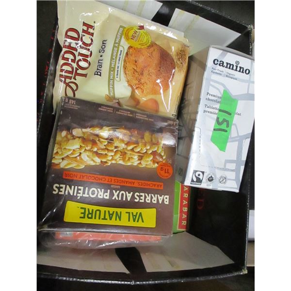 FREIGHT DAMAGE (AS IS):  BOX C/W ASSORTED ENERGY BARS